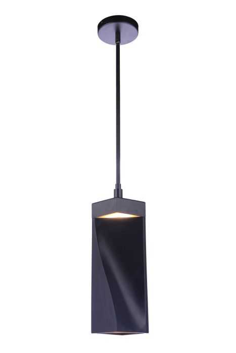 ##Antique Hardware## Drama LED Mini Pendant in Flat Black