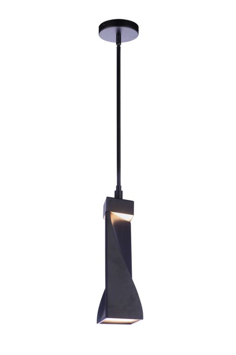 ##Antique Hardware## Drama LED Mini Pendant in Flat Black