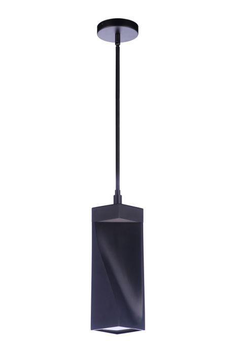 ##Antique Hardware## Drama LED Mini Pendant in Flat Black