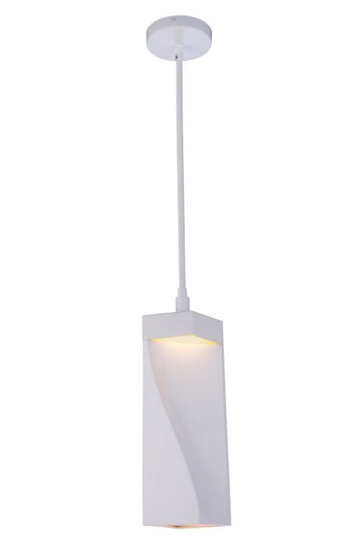 ##Antique Hardware## Drama LED Mini Pendant in White