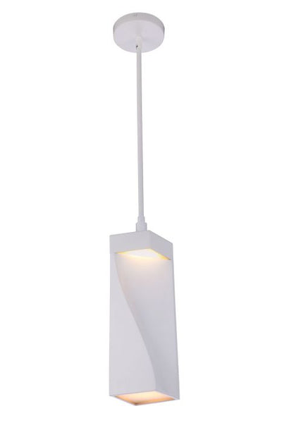 ##Antique Hardware## Drama LED Mini Pendant in White