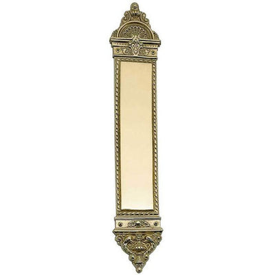 Antique Hardware 16 Inch Solid Brass L'Enfant Style Solid Brass Push Plate (Several Finishes Available) Door Push Plates