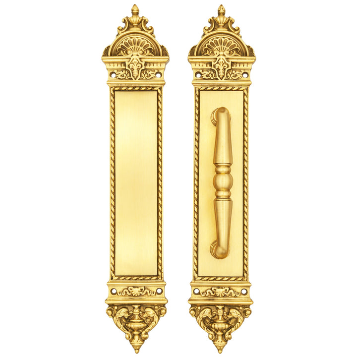 16 1/4 Inch L'Enfant Style Door Pull & Push Plate Set (Several Finishes Available)