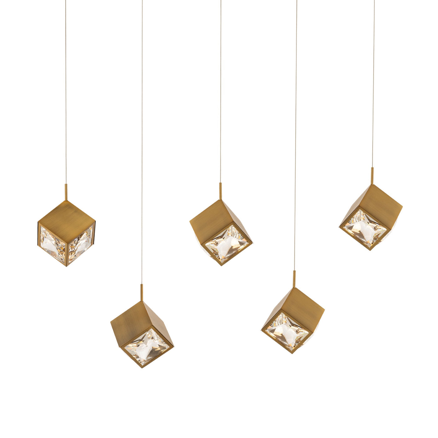 ##Antique Hardware## Ice Cube Multi-Light 4-CCT Pendant