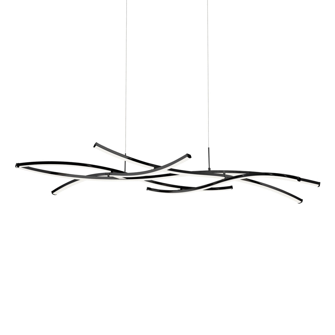 ##Antique Hardware## Divergence LED Linear Chandelier