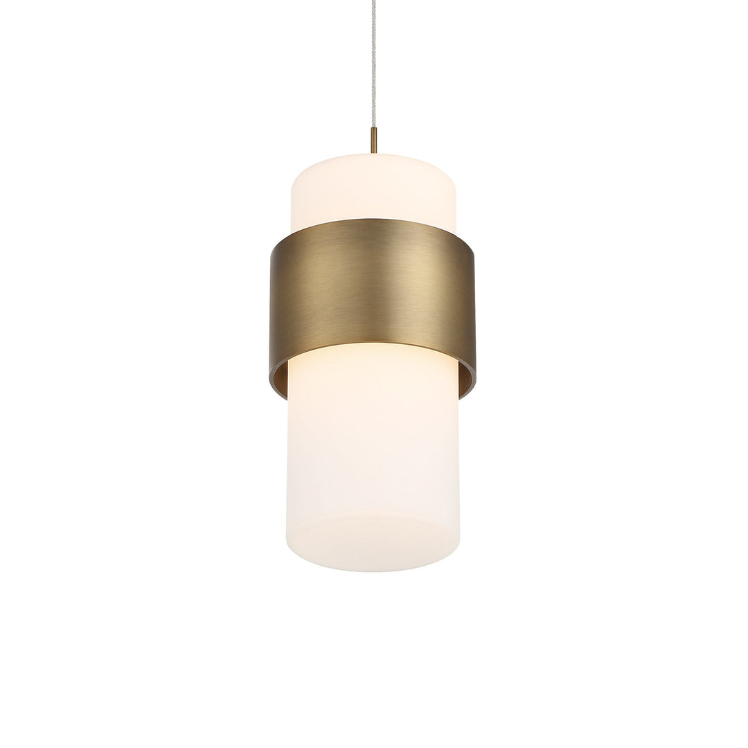 ##Antique Hardware## Banded LED Mini Pendant