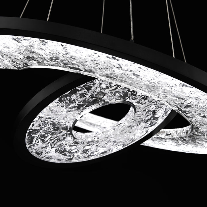 Jupiter Chandelier Ceiling Light LED 27 inch Black