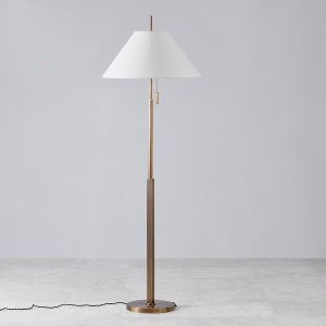 ##Antique Hardware## Clic Floor Lamp