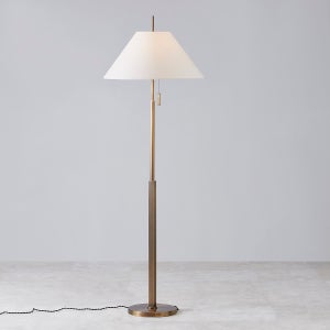 ##Antique Hardware## Clic Floor Lamp