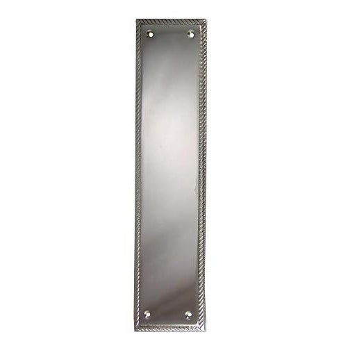 12 Inch Georgian Roped Style Door Push Plate (Several Finishes Available)