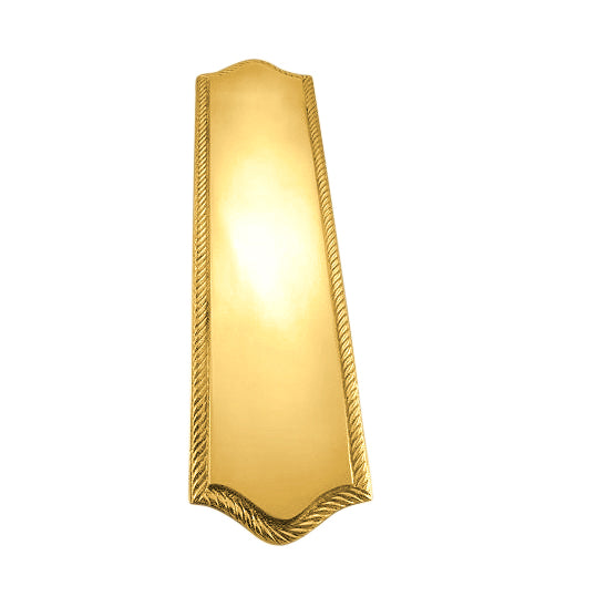 12 Inch Georgian Oval Roped Style Door Push Plate (Several Finish Options)
