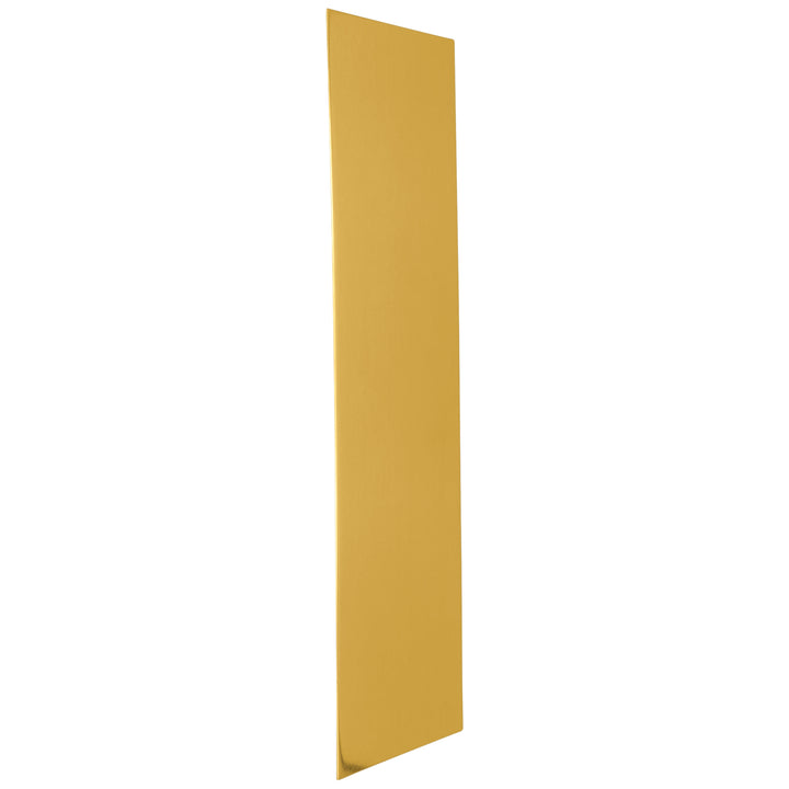 12 Inch Overall Traditional Solid Brass Push Plate (Several Finishes Available)
