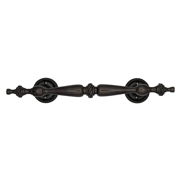 ##Antique Hardware## 9 1/2 Inch Overall (6 Inch C-C) Solid Brass Rope Style Handle (Several Finishes Available)