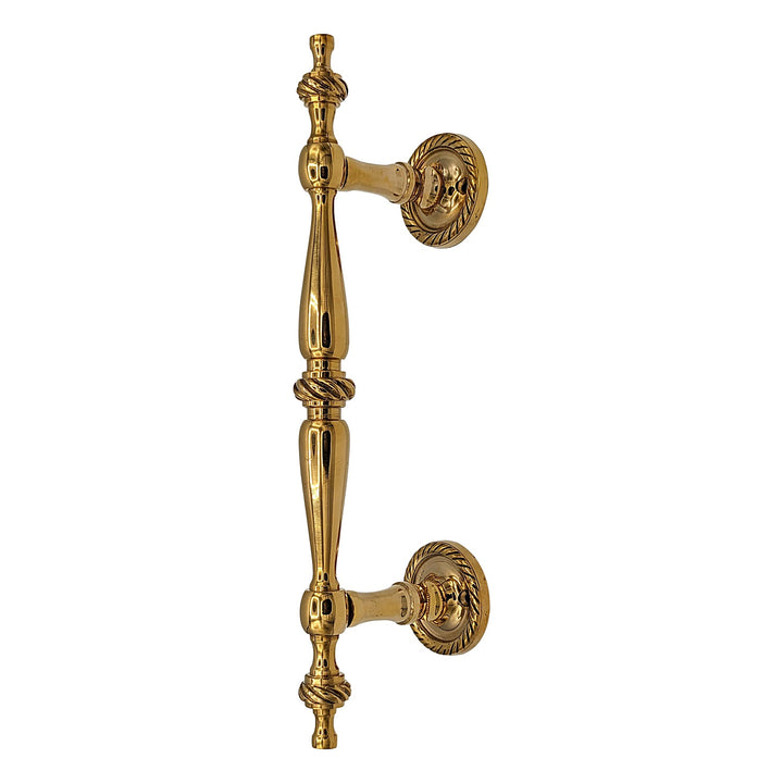 ##Antique Hardware## 9 1/2 Inch Overall (6 Inch C-C) Solid Brass Rope Style Handle (Several Finishes Available)