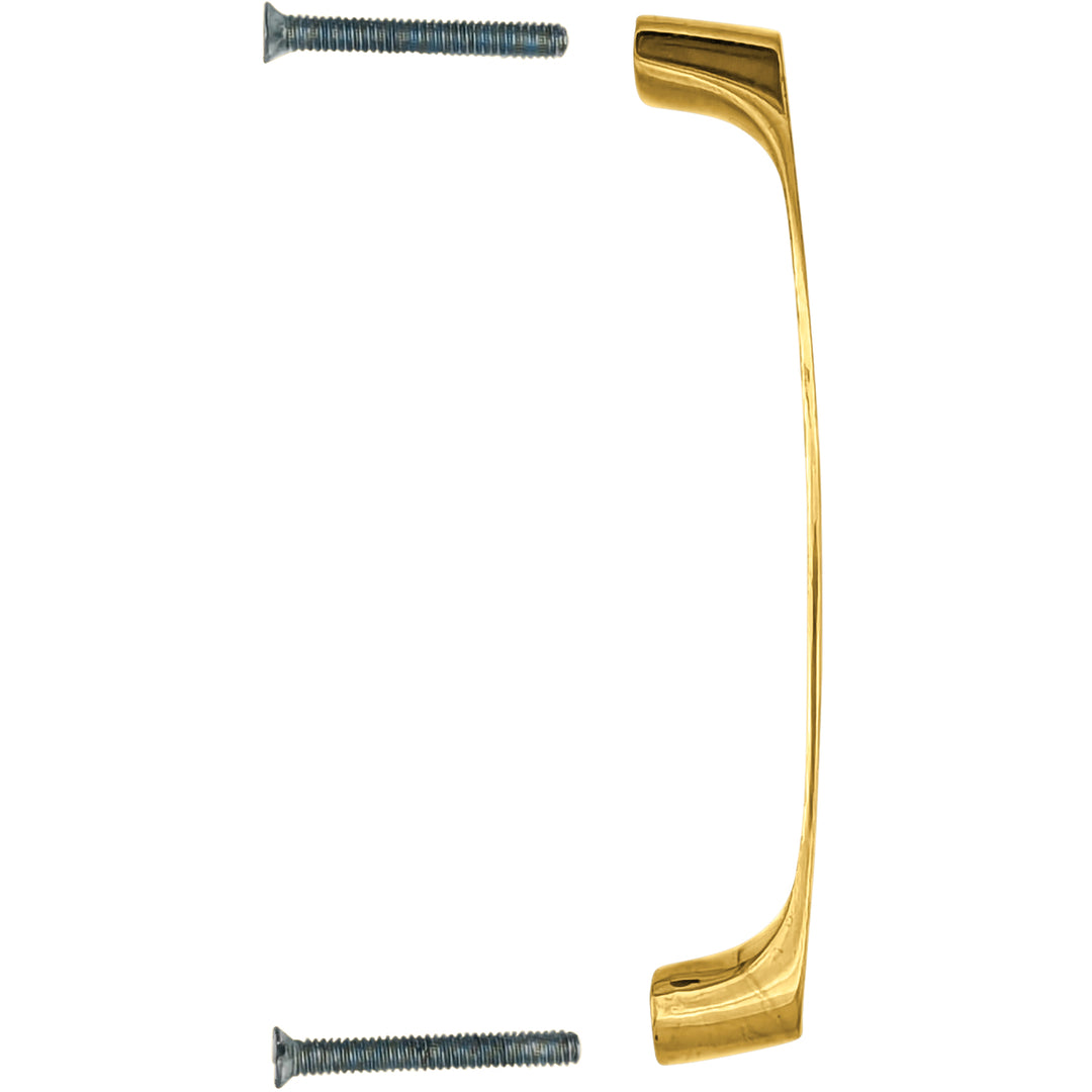 4 Inch Overall (3 3/4 Inch c-c) Solid Brass Traditional Pull (Several Finishes Available)