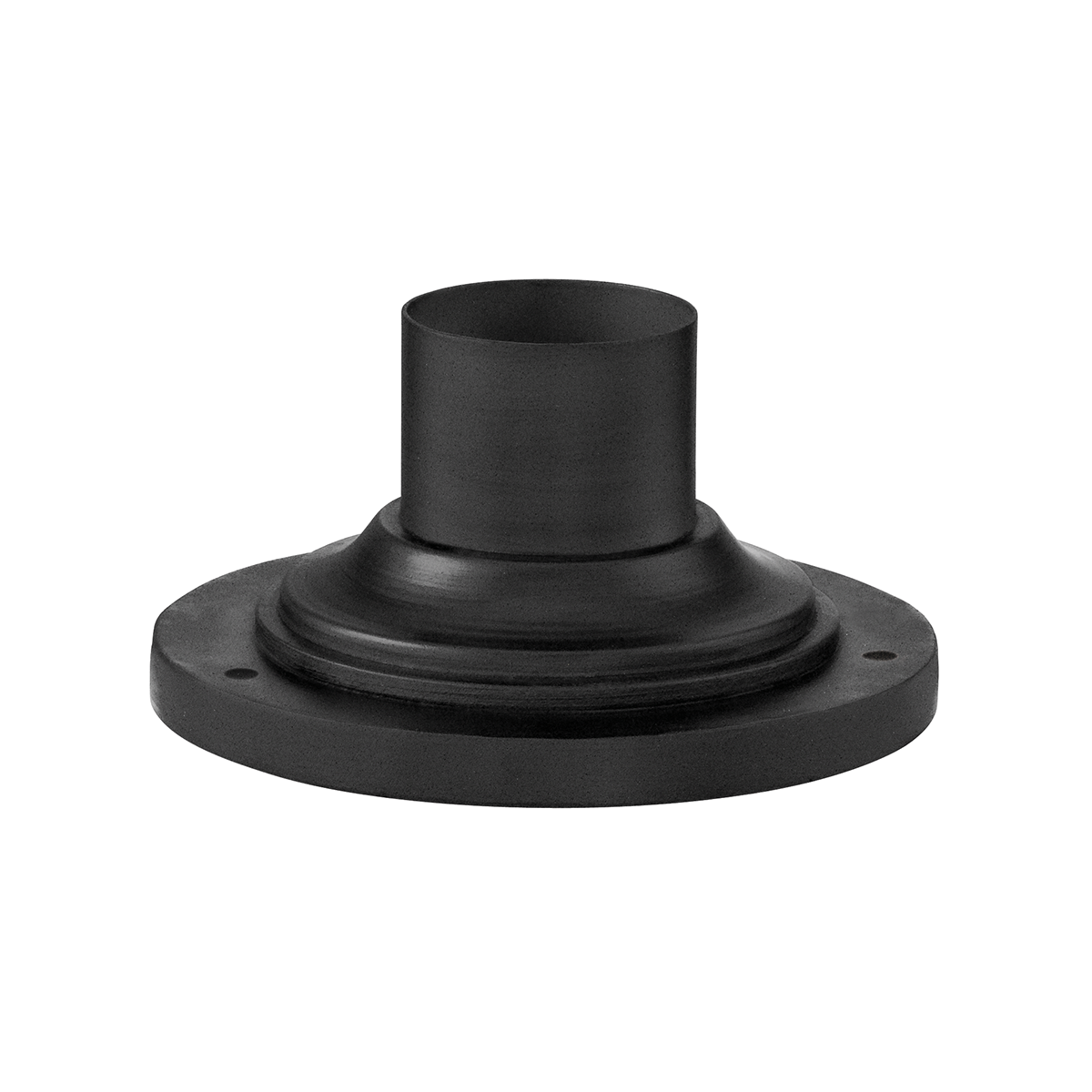 ##Antique Hardware## Textured Black Round Pier Mount