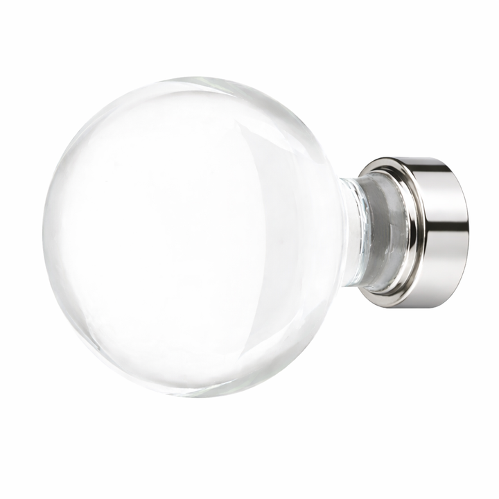 1 Inch Crystal Glass Bristol Cabinet & Furniture Knob