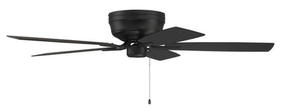 Antique Hardware 52" Pro Plus Hugger in Flat Black  w/ Flat Black/Greywood Blades Ceiling Fan