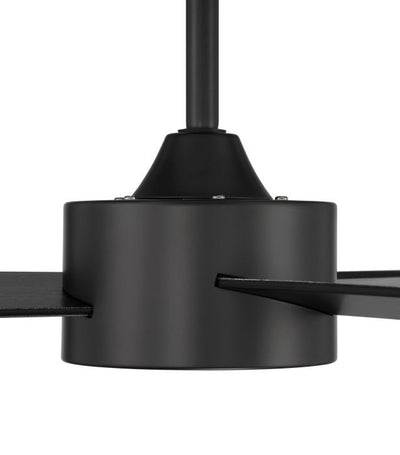 Antique Hardware 52" Provision Indoor/Outdoor (Damp) in Flat Black w/ Flat Black Blades Ceiling Fan