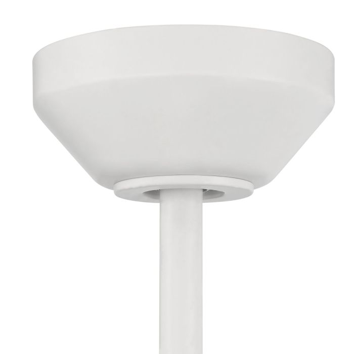 Antique Hardware 52" Provision Indoor/Outdoor (Damp) in Matte White w/ White Blades Ceiling Fan