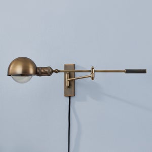 ##Antique Hardware## Cannon Plug-In Sconce