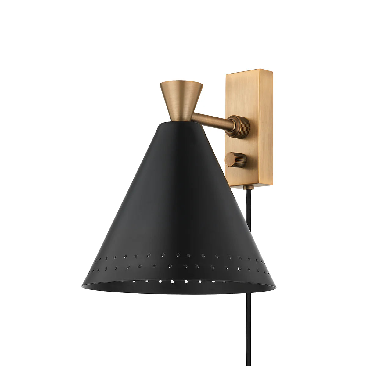 ##Antique Hardware## Marvin Plug-In Sconce