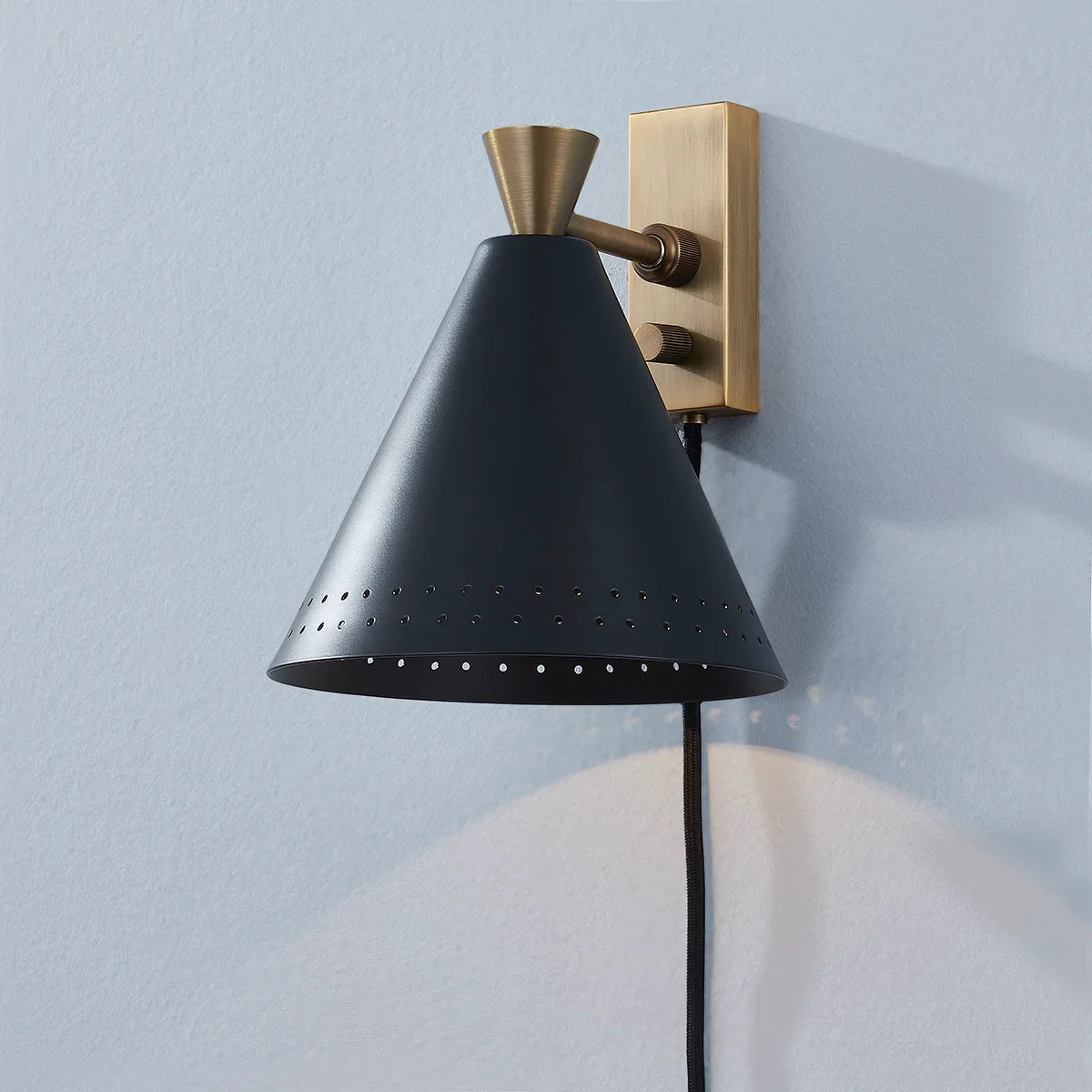 ##Antique Hardware## Marvin Plug-In Sconce