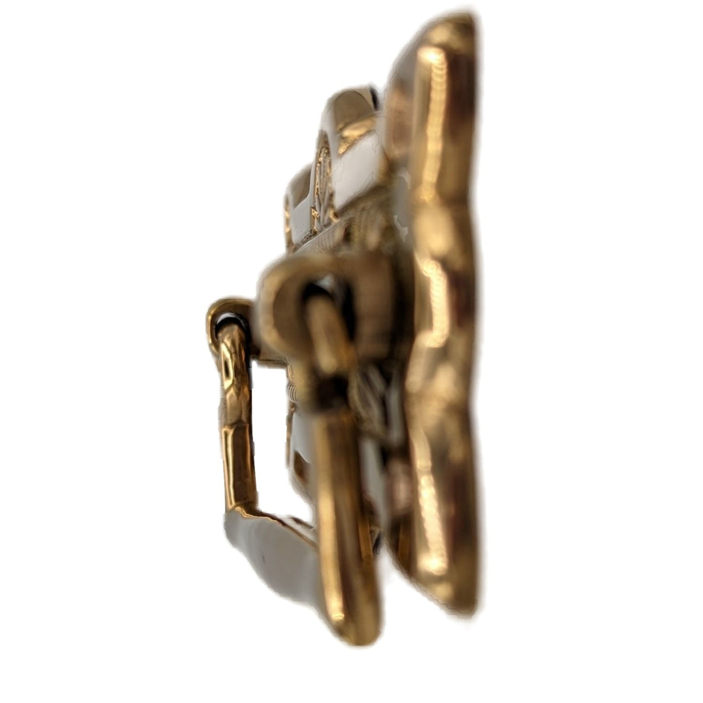 3 3/4 Inch (3 Inch c-c) Art Deco Solid Brass Drawer Pull