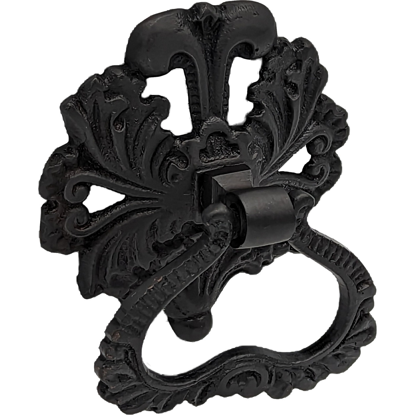 3 Inch Victorian Leaves Drop Ring Pull