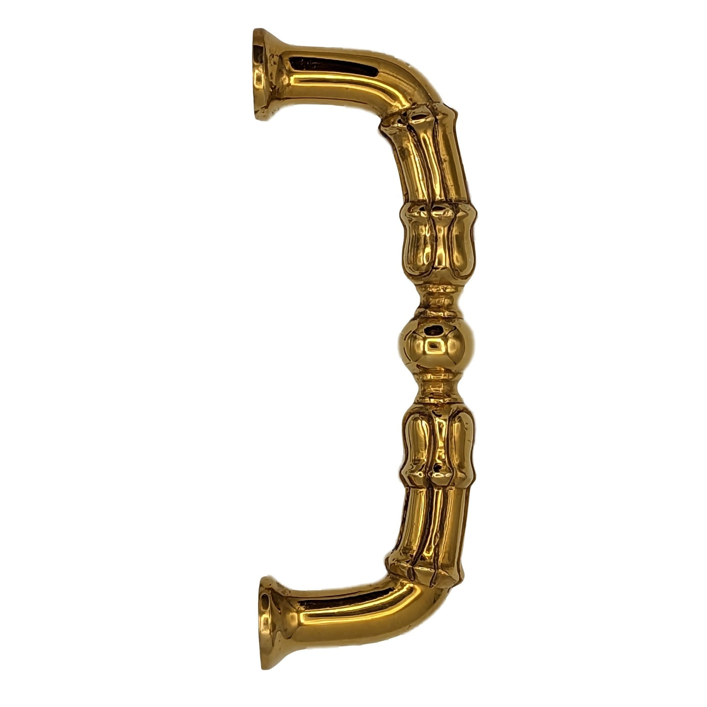 5 Inch Overall (4 1/3 Inch c-c)  Solid Brass Victorian Style Pull