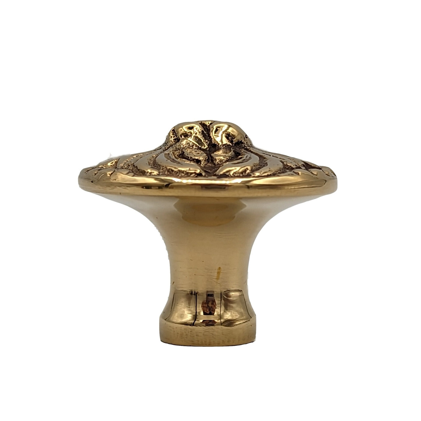 1 1/4 Inch Solid Brass Victorian Rococo Cabinet and Furniture Knob (Several Finishes Available)