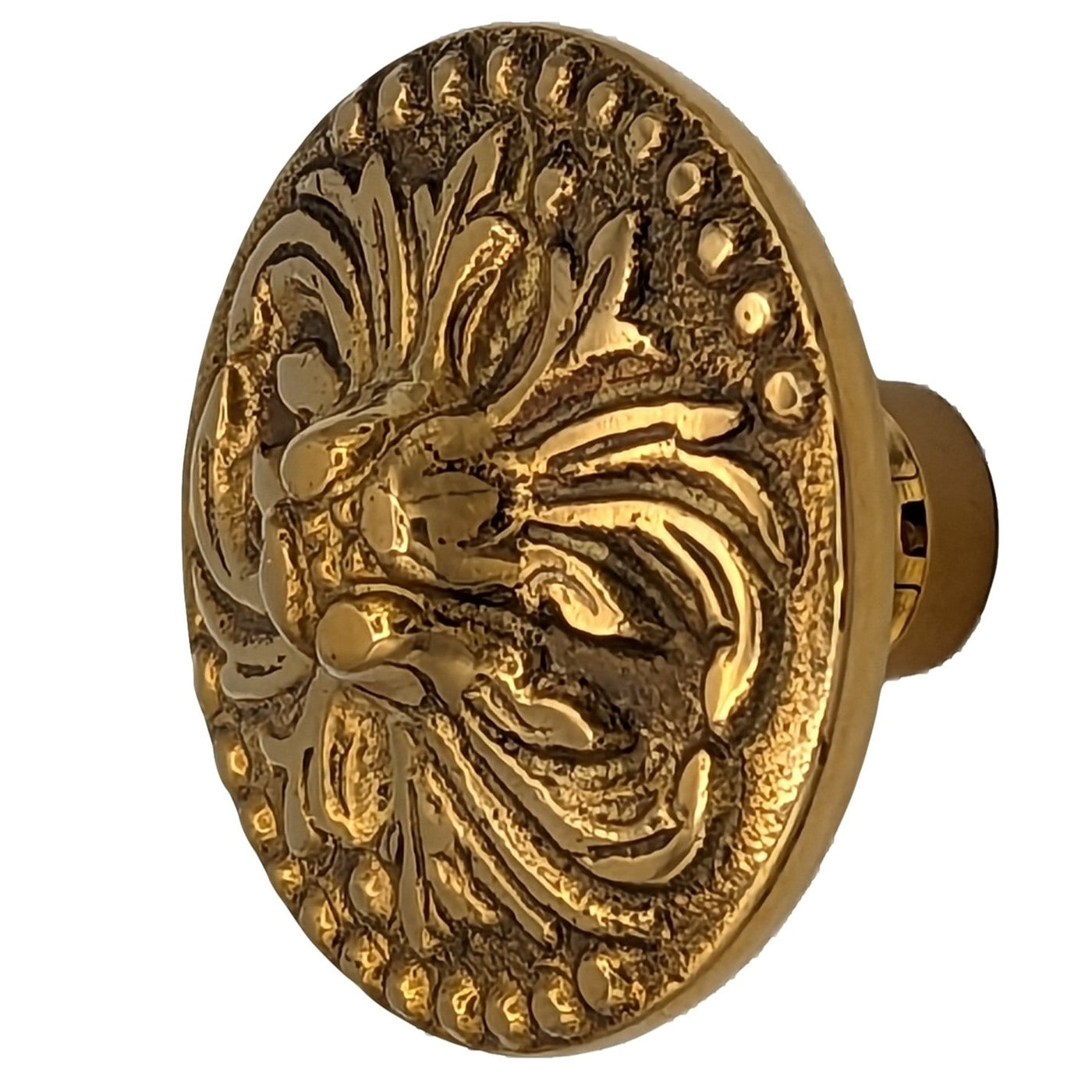 1 7/8 Inch Solid Brass Rococo Victorian Cabinet and Furniture Knob (Several Finishes Available)