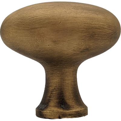 1 1/2 Inch Brass Egg Cabinet Knob (Several Finishes Available)