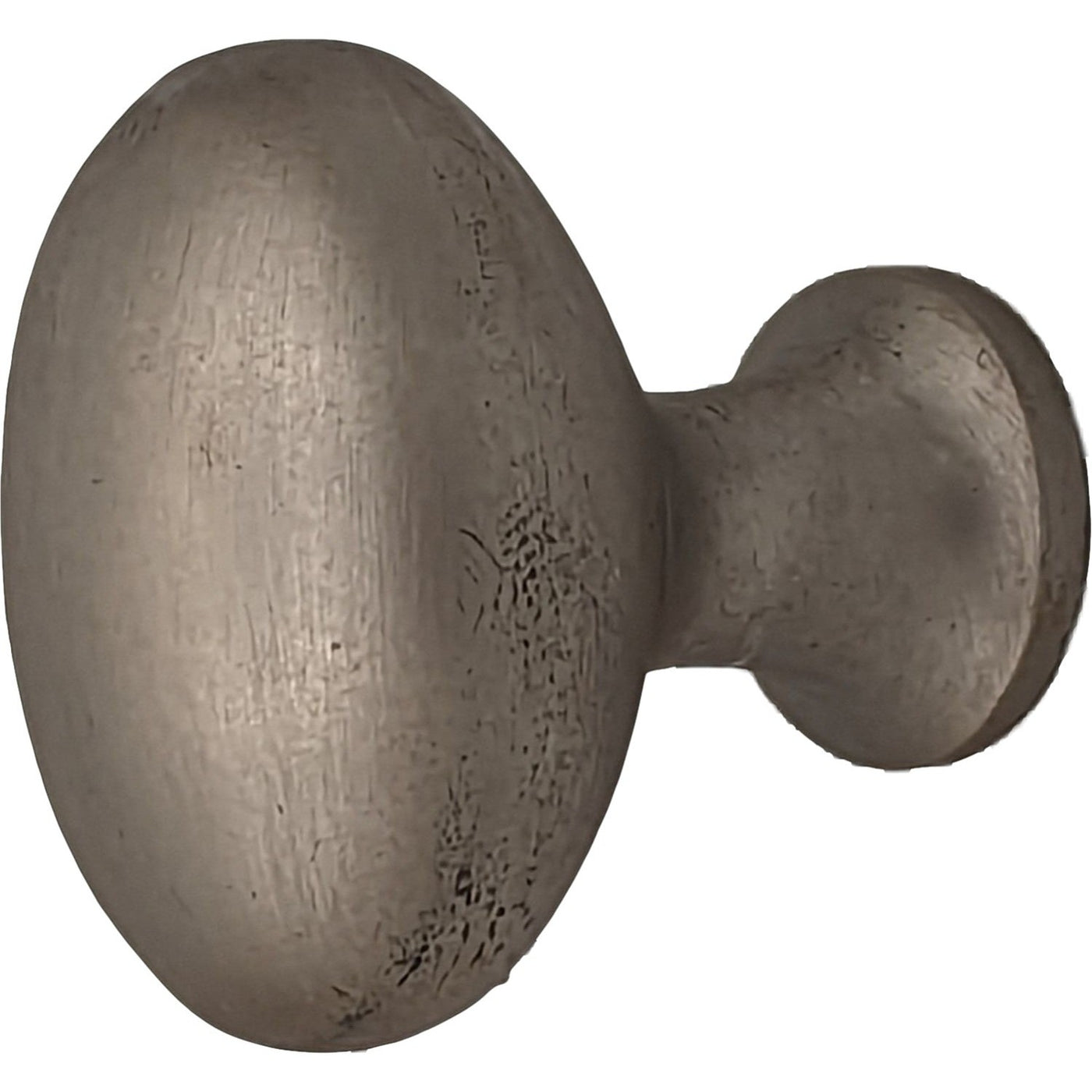 1 1/4 Inch Solid Brass Traditional Egg Shaped Cabinet & Furniture Knob