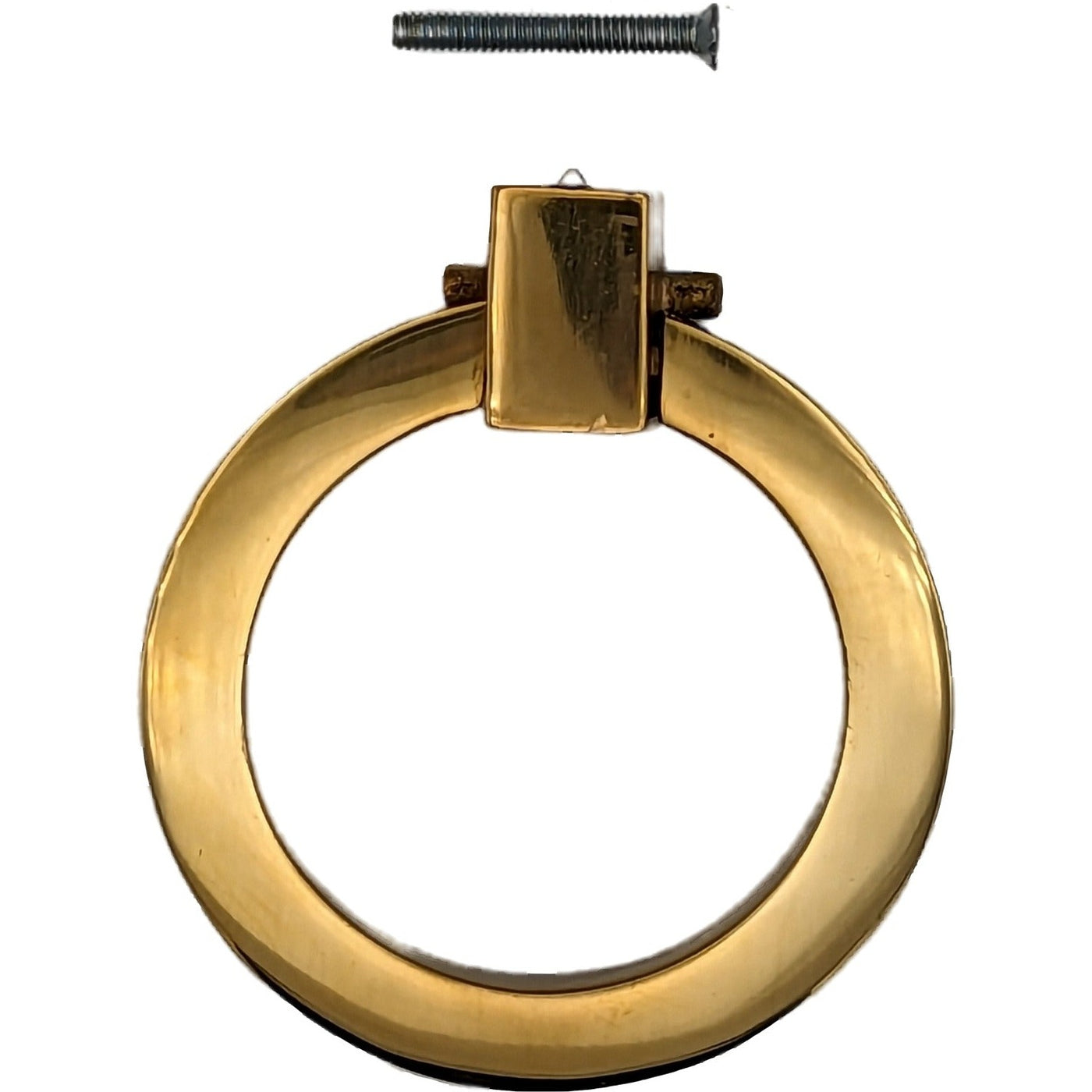 3 Inch Mission Style Solid Brass Drawer Ring Pull (Several Finishes Available)