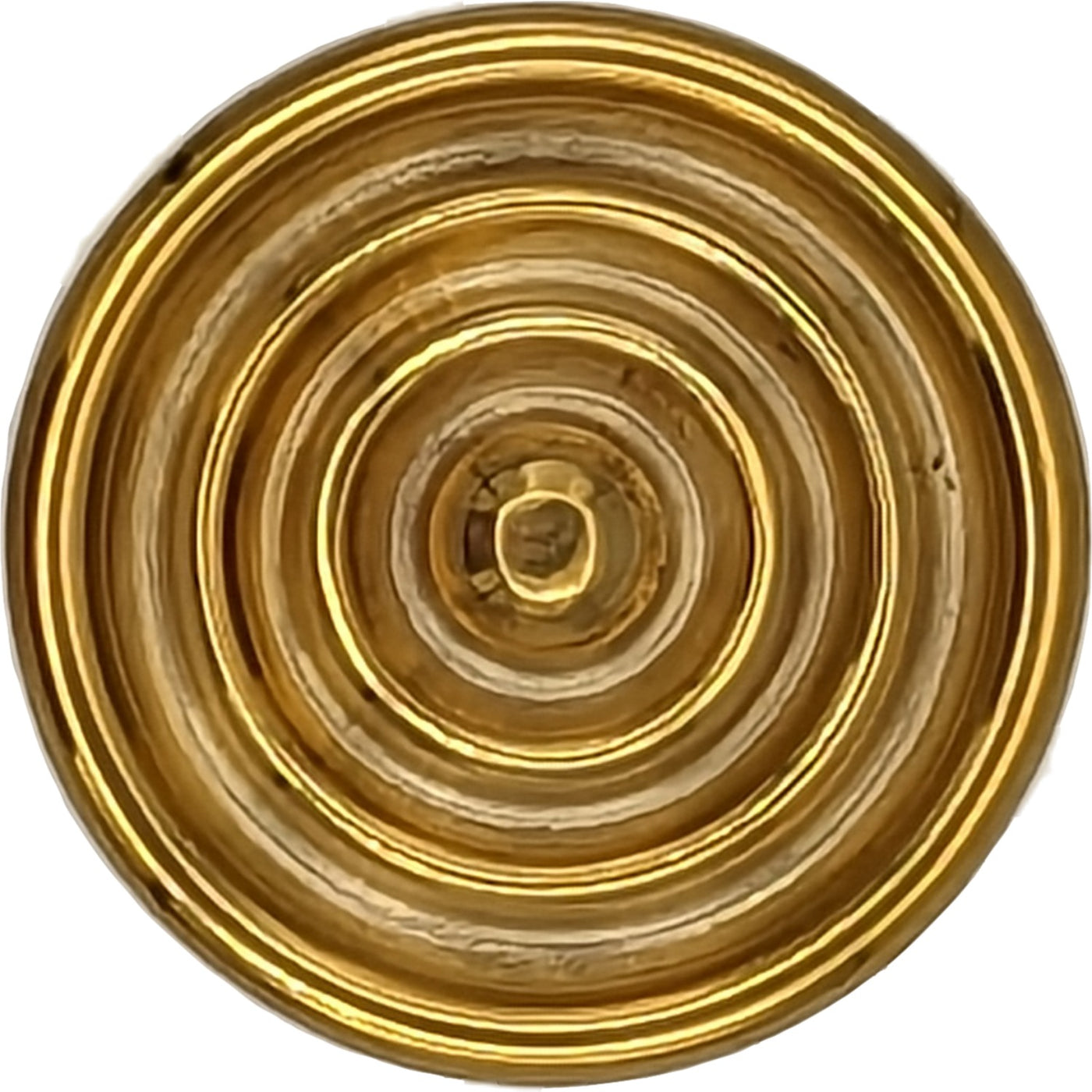 1 1/2 Inch Solid Brass Concentric Circle Cabinet & Furniture Knob