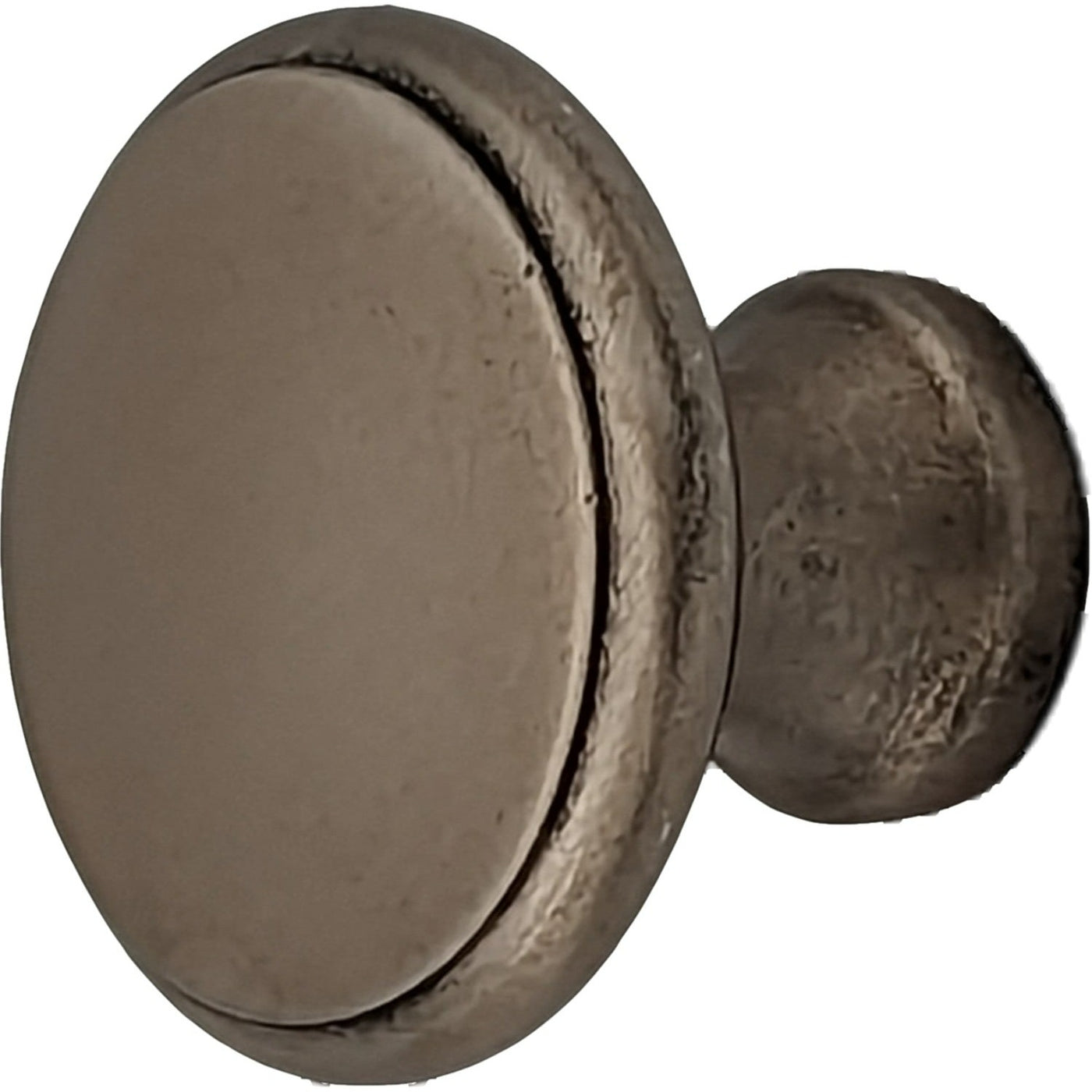 1 1/4 Inch Traditional Brass Flat Top Round Cabinet & Furniture Knob