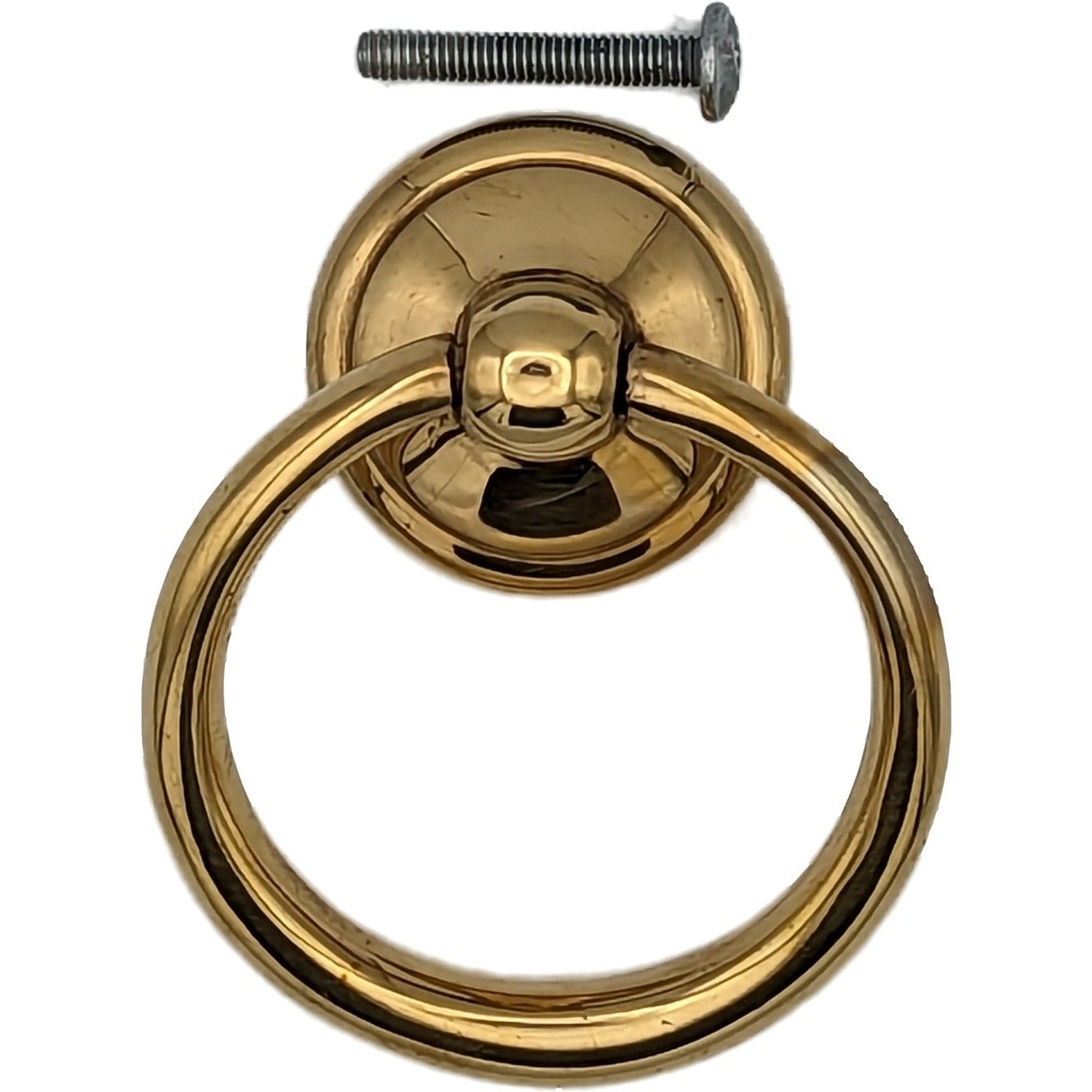 Antique Hardware 2 1/2 Inch Solid Brass Ring Pull (Several