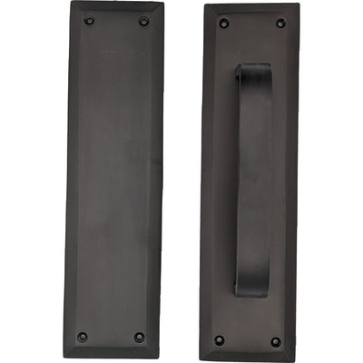10 Inch Quaker Style Pull and Push Plate Set (Several Finish Options)