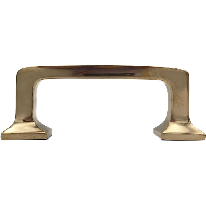 Antique Hardware 4 1/4 Inch Overall (3.25 Inch c-c) Solid Brass Square Traditional Pull CABINET PULL