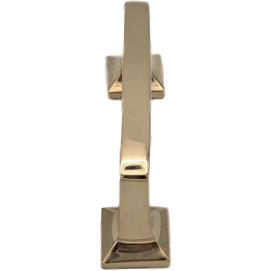 Antique Hardware 4 1/4 Inch Overall (3.25 Inch c-c) Solid Brass Square Traditional Pull CABINET PULL