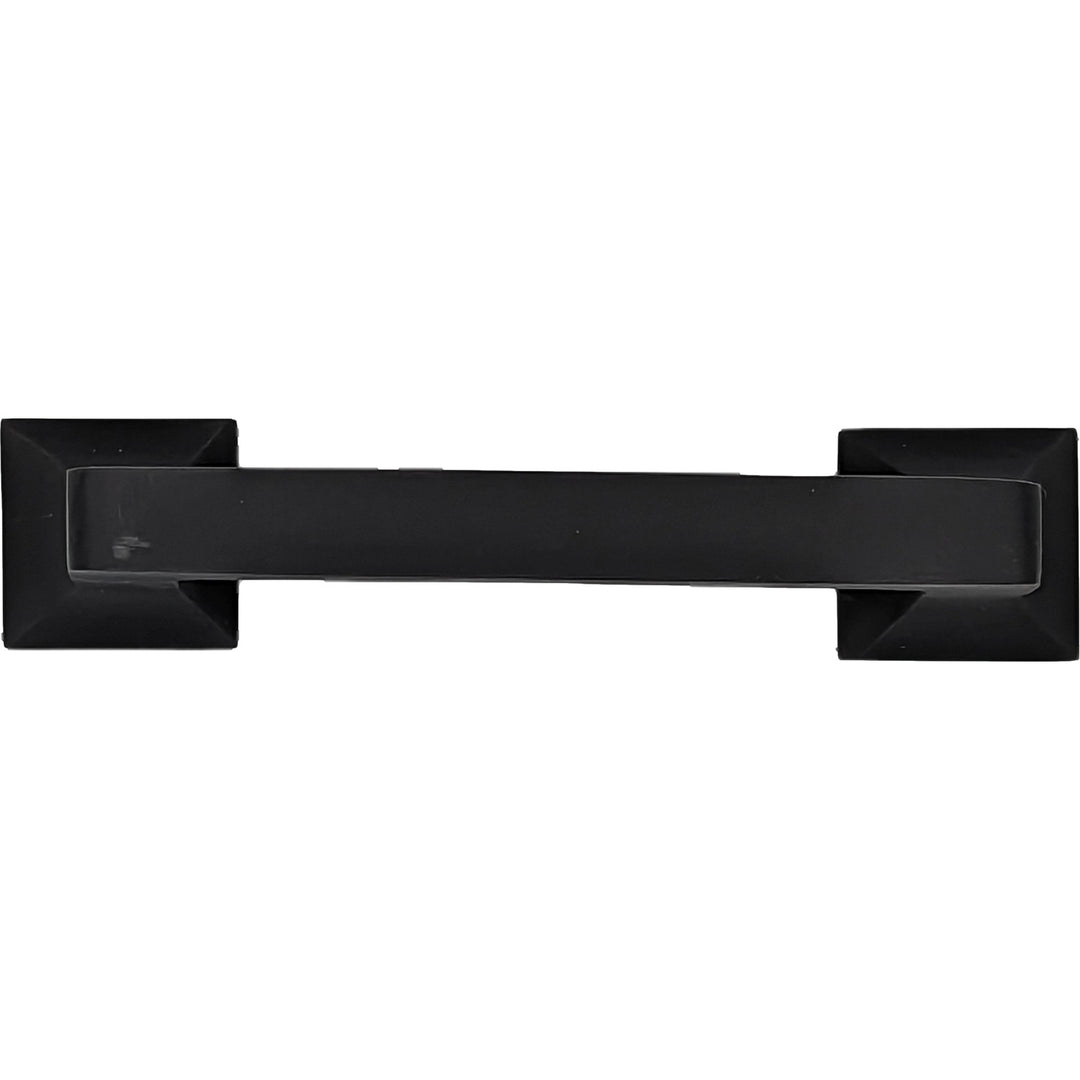 Antique Hardware 4 1/4 Inch Overall (3.25 Inch c-c) Solid Brass Square Traditional Pull CABINET PULL