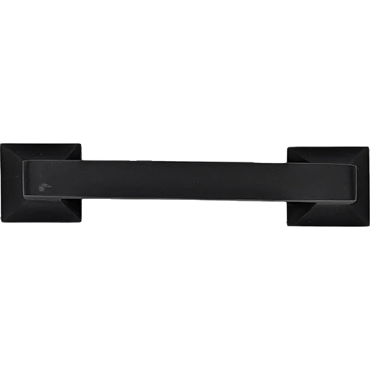 Antique Hardware 4 1/4 Inch Overall (3.25 Inch c-c) Solid Brass Square Traditional Pull CABINET PULL