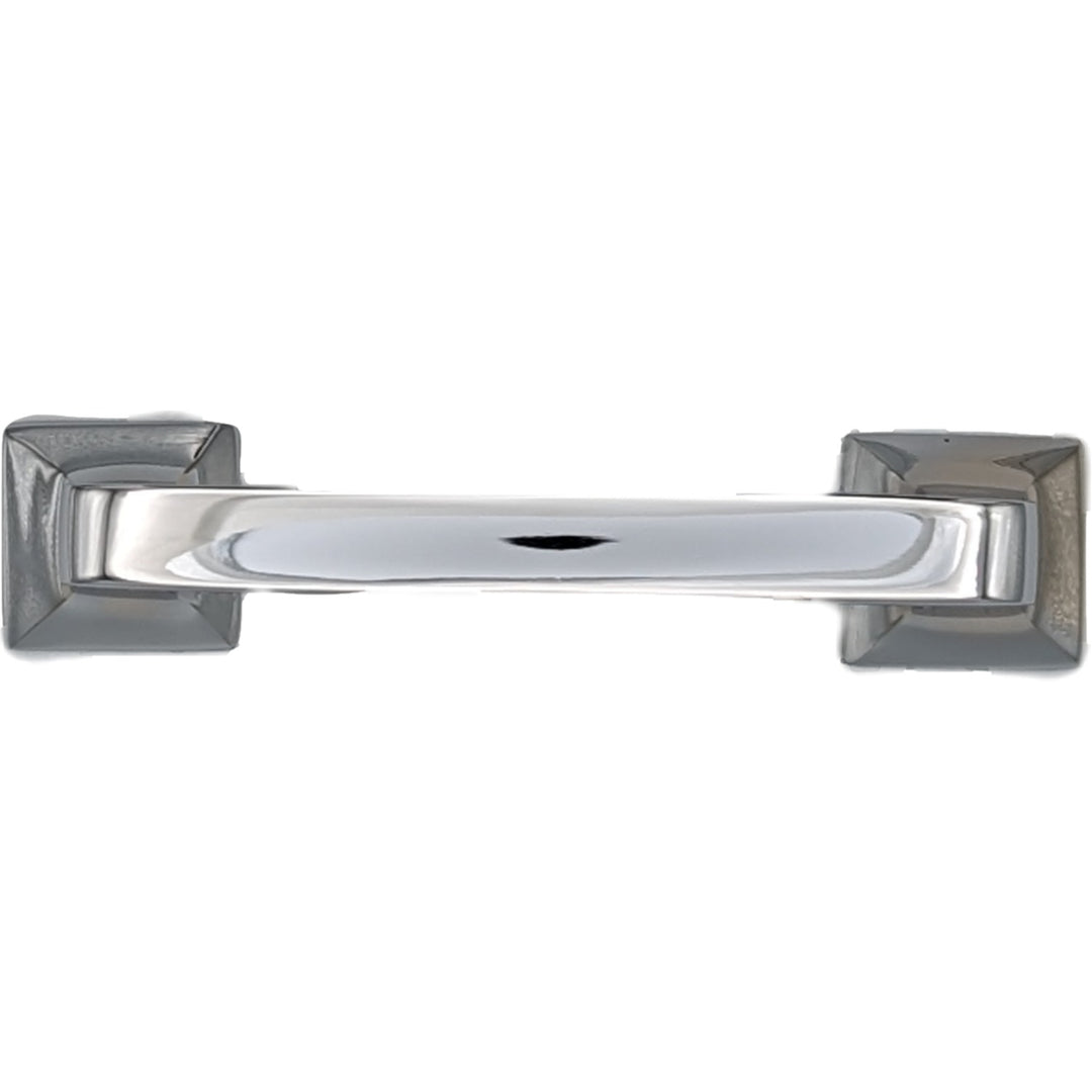 Antique Hardware 4 1/4 Inch Overall (3.25 Inch c-c) Solid Brass Square Traditional Pull CABINET PULL