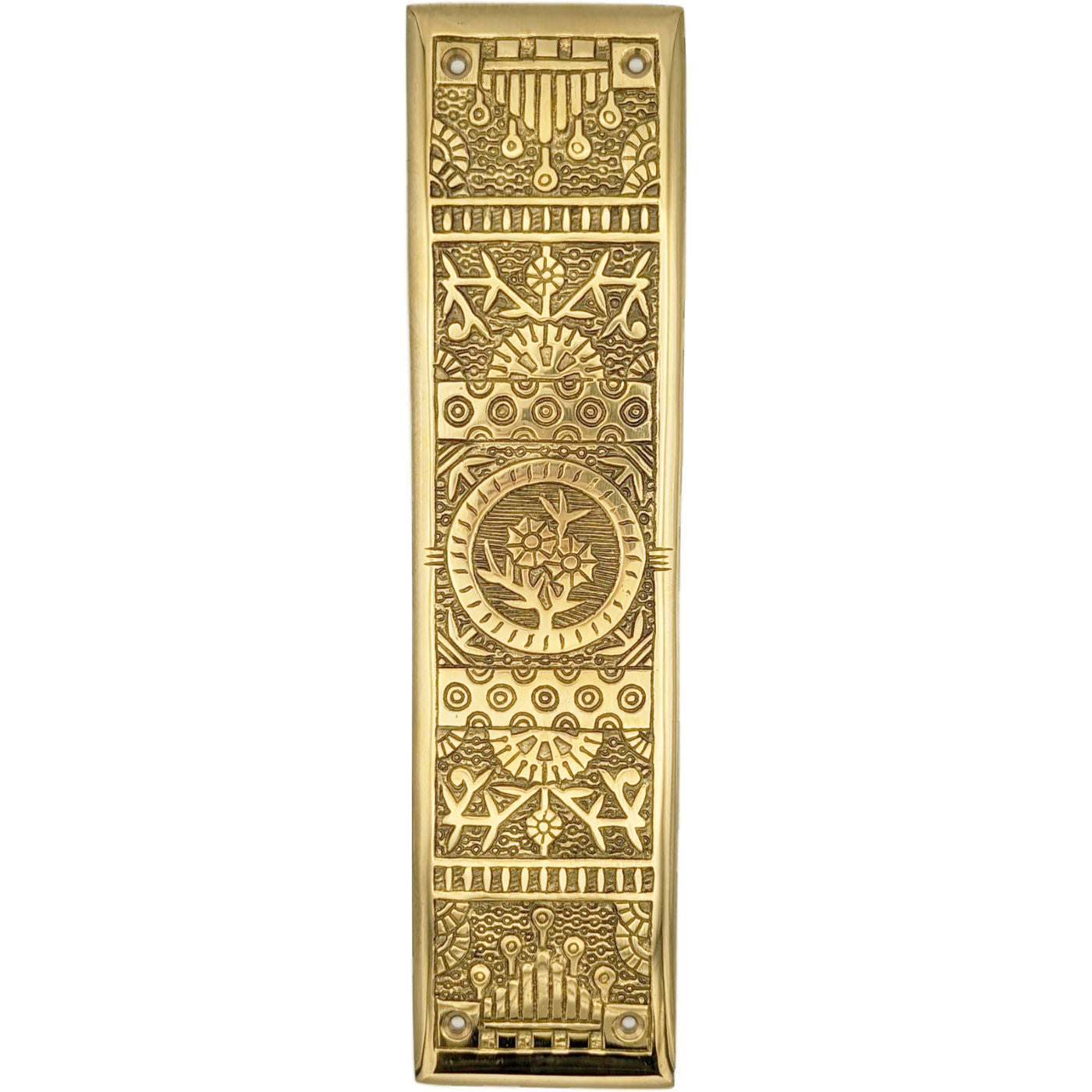 11 1/4 Inch Eastlake Solid Brass Push Plate