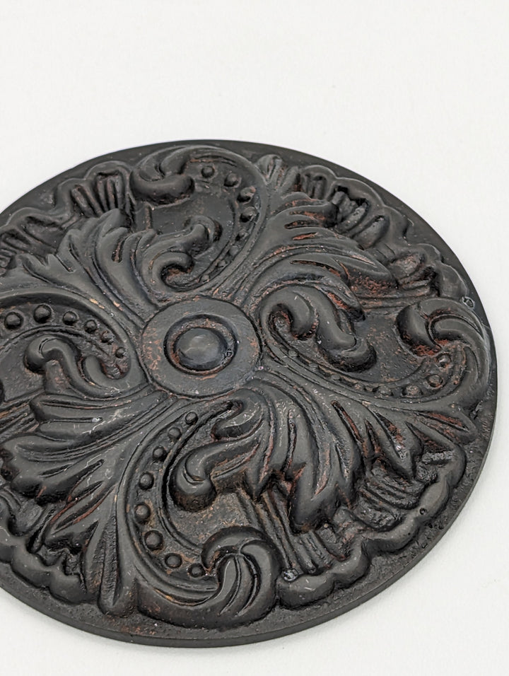 ##Antique Hardware## Open Box Sale Item Solid Brass Baroque Curtain Tie Back (Black Bronze Finish)