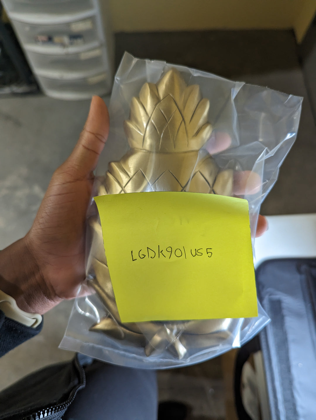 ##Antique Hardware## Open Box Sale Item 7 1/2 Inch Solid Brass Pineapple Door Knocker (Antique Brass Finish)