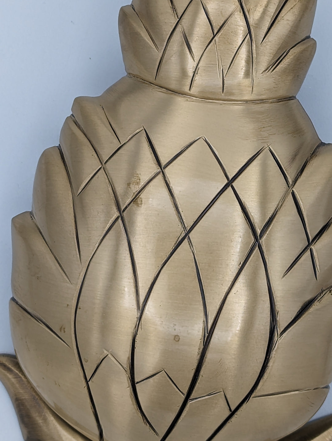 ##Antique Hardware## Open Box Sale Item 7 1/2 Inch Solid Brass Pineapple Door Knocker (Antique Brass Finish)