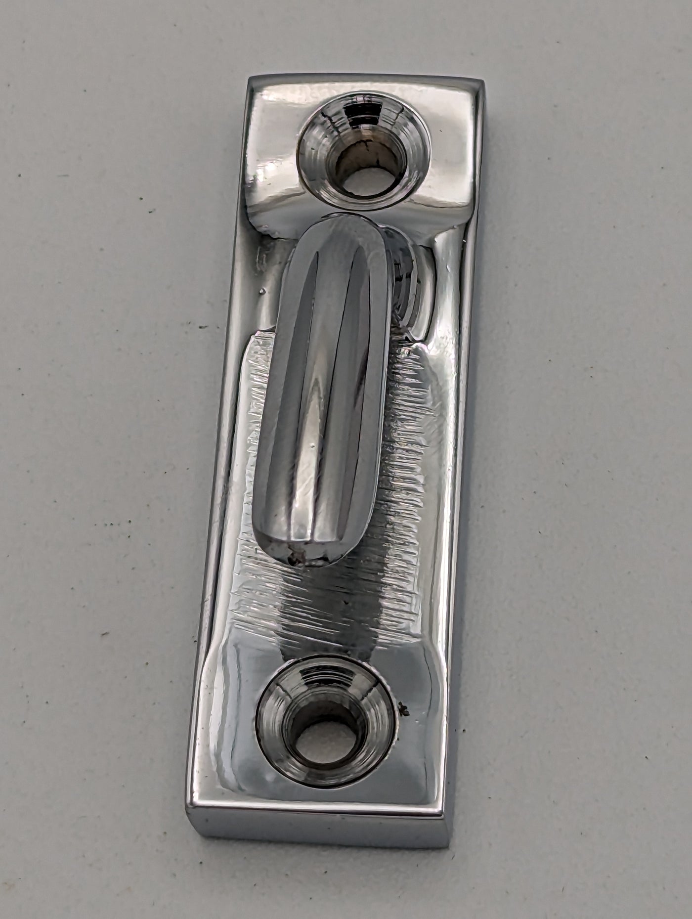 ##Antique Hardware## Open Box Sale Item 2 1/2 Inch Cabinet Latch with Handle (Polished Chrome Finish)