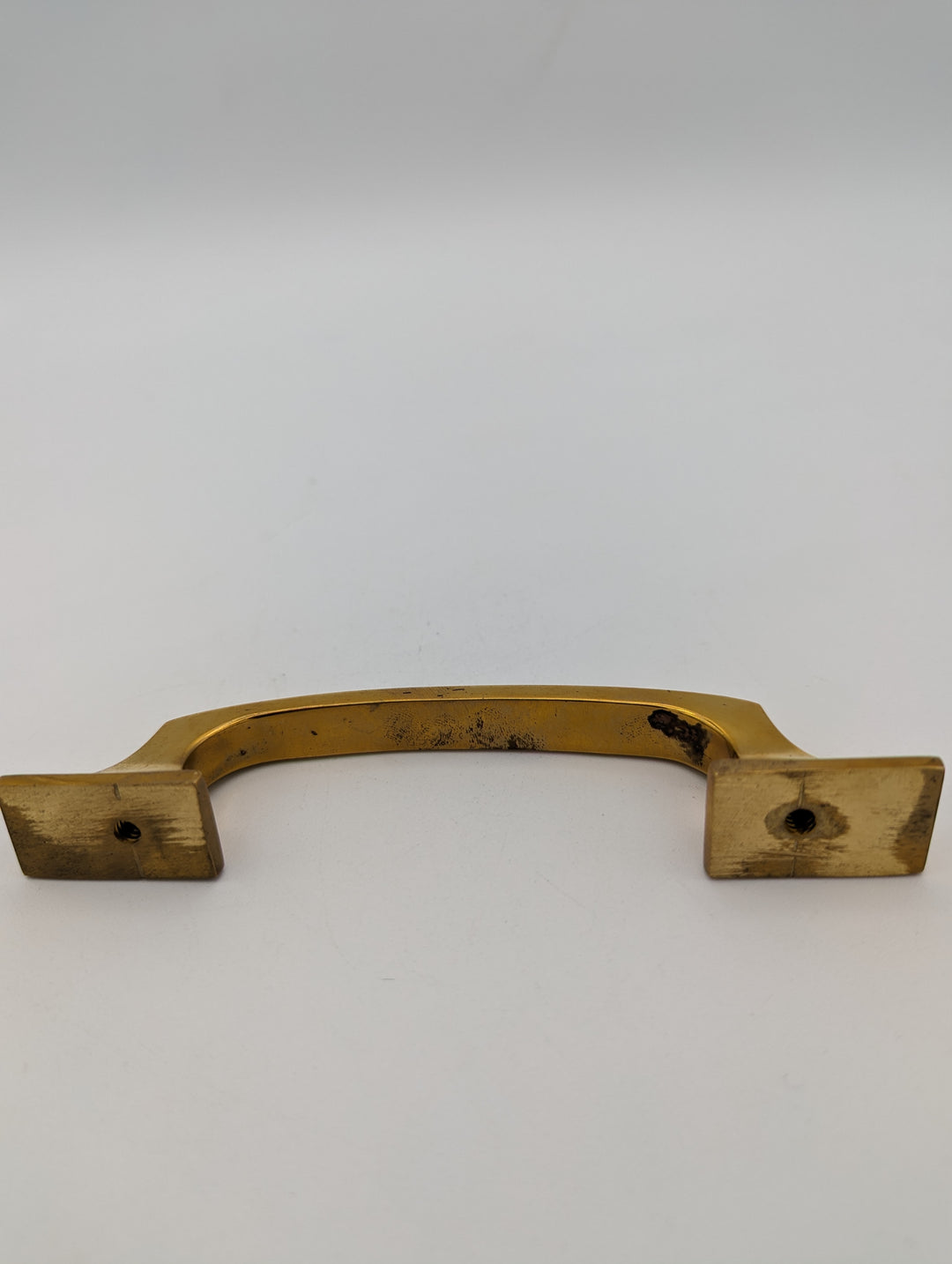 ##Antique Hardware## Open Box Sale Item 5 1/4 Inch Overall (3 3/4 Inch c-c) Traditional Solid Brass Pull (Polished Brass Finish)